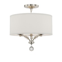 Crystorama 8005-PN_CEILING - Mirage 3 Light Polished Nickel Ceiling Mount