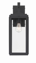 Crystorama BYR-80102-MK - Byron 1 Light Matte Black Outdoor Wall Mount