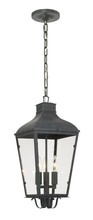 Crystorama DUM-9805-GE - Dumont 3 Light Graphite Outdoor Chandelier