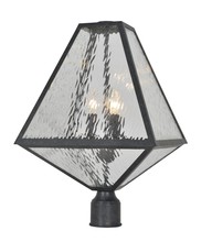 Crystorama GLA-9709-WT-BC - Brian Patrick Flynn for Crystorama Glacier Outdoor 3 Light Black Charcoal Large Post