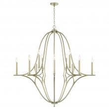 Capital 450001BS - 48"W x 47.5"H 12-Light Chandelier in Brushed Champagne