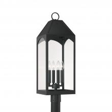 Capital 946343BK - 4 Light Outdoor Post Lantern