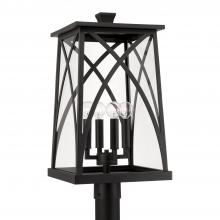 Capital 946543BK - 4 Light Outdoor Post Lantern