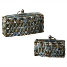 Uttermost 19618 - Uttermost Neelab Ceramic Containers, Set/2