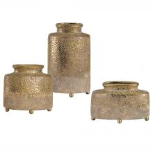 Uttermost 18924 - Uttermost Kallie Metallic Golden Vessels S/3