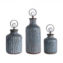 Uttermost 18633 - Uttermost Mathias Grey-Blue Vessels, S/3