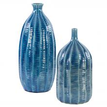 Uttermost 17719 - Uttermost Bixby Blue Vases, S/2