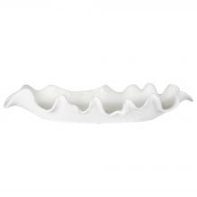 Uttermost 17965 - Uttermost Ruffled Feathers Modern White Bowl