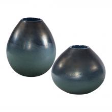 Uttermost 17975 - Uttermost Rian Aqua Bronze Vases, S/2