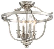 Minka-Lavery 3296-613 - 4 LIGHT SEMI FLUSH