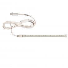 Nora NUTP13-W3-12-930/CPSP - Custom Cut 3-ft 120V Continuous LED Tape Light, 330lm / 3.6W per foot, 3000K, w/ Mounting Clips and