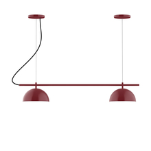 Montclair Light Works CHB431-55 - 2-Light Linear Axis Chandelier