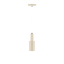 Montclair Light Works PEBX450-16-C02-L10 - 3.5" Spark LED Pendant, black fabric cord with canopy, Cream