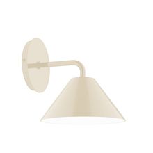 Montclair Light Works SCJ421-16-L10 - 8" Pinnacle LED Wall Sconce, Cream