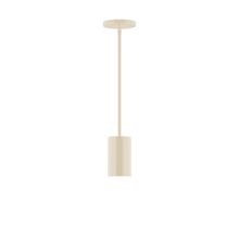 Montclair Light Works STG425-16-L10 - 3.5" x 6" Beam LED Stem Hung Pendant, Cream