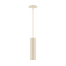 Montclair Light Works STG426-16 - 3.5" x 12" Beam Stem Hung Pendant, Cream