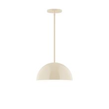 Montclair Light Works STG432-16-L12 - 12" Arcade LED Stem Hung Pendant, Cream