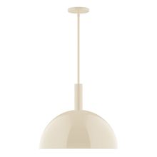 Montclair Light Works STGX472-16-L13 - 18" Ray LED Stem Hung Pendant, Cream