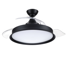 Craftmade UN42FB3 - 42" Hidden Blade Ceiling Fan w/Clear Acrylic Blades, Wi-Fi & LED Light Kit, Damp