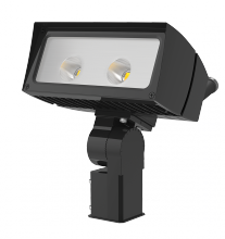 RAB Lighting FFLED26SFB44/480/PCS4 - Flood 3574 Lumens Ffled 26W 4X4 480W swivel photocell 5000K cool led slipfitter bronze