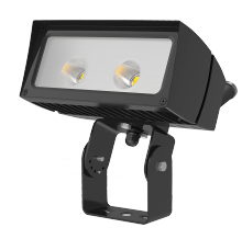 RAB Lighting FFLED26TB44/480/PCS4 - Flood 3574 Lumens Ffled 26W 4X4 480W swivel photocell 5000K cool led stunnion bronze