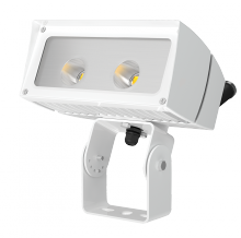 RAB Lighting FFLED26TB44W/480/PCS4 - Flood 3574 Lumens Ffled 26W 4X4 480W swivel photocell 5000K cool led stunnion white