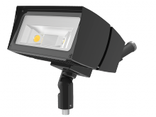 RAB Lighting FFLED26N/480/PCS4 - Flood 3574 Lumens Ffled 26W 7Hx6V 480W swivel photocell 4000K neutral led arm bronze