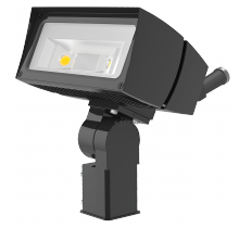 RAB Lighting FFLED26SF/480/PCS4 - Flood 3961 Lumens Ffled 26W 7Hx6V 480W swivel photocell 5000K cool led slipfitter bronze