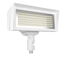 RAB Lighting FFLEDMYW - FLOODLIGHTS 7467/9758 LUMENS FFLED MEDIUM 3000K KNUCKLE MOUNT WHITE
