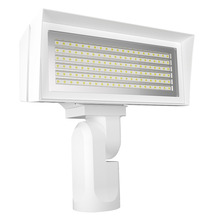 RAB Lighting FFLEDMSFW - FLOODLIGHTS 8138-10813 LUMENS FFLED MEDIUM FIELD ADJUSTABLE 5000K/4000K SLIPFITTER MOUNT WHITE