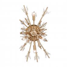ELK Home Plus 12763/4 - Starburst 26'' High 4-Light Sconce - Satin Brass