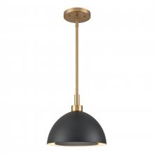 ELK Home Plus 52324/2 - Pelham 10'' Wide 2-Light Pendant - Satin Brass with Matte Black