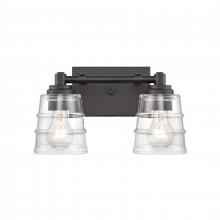 ELK Home Plus 67981/2 - Pulsate 13'' Wide 2-Light Vanity Light - Matte Black
