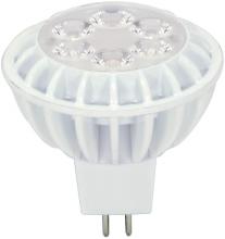 Satco Products Inc. S8846 - Discontinued - 7 watt; MR16 LED; 3500K; 40' beam spread; Miniature 2 Pin Round base; 12 volts