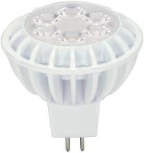 Satco Products Inc. S8847 - Discontinued - 7 watt; MR16 LED; 5000K; 40' beam spread; Miniature 2 Pin Round base; 12 volts