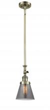 Innovations Lighting 206-AB-G63-LED - Cone - 1 Light - 6 inch - Antique Brass - Stem Hung - Adjustable Mini Pendant
