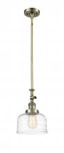 Innovations Lighting 206-AB-G713-LED - Bell - 1 Light - 8 inch - Antique Brass - Stem Hung - Adjustable Mini Pendant