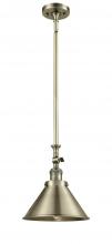 Innovations Lighting 206-AB-M10-AB-LED - Briarcliff - 1 Light - 10 inch - Antique Brass - Stem Hung - Adjustable Mini Pendant