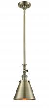 Innovations Lighting 206-AB-M13-AB-LED - Appalachian - 1 Light - 8 inch - Antique Brass - Stem Hung - Adjustable Mini Pendant