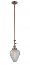 Innovations Lighting 206-AC-G165-LED - Geneseo - 1 Light - 7 inch - Antique Copper - Stem Hung - Adjustable Mini Pendant