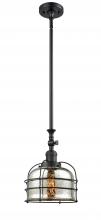 Innovations Lighting 206-BK-G78-CE - Bell Cage - 1 Light - 9 inch - Matte Black - Stem Hung - Adjustable Mini Pendant