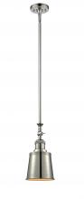 Innovations Lighting 206-PN-M9-LED - Addison - 1 Light - 5 inch - Polished Nickel - Stem Hung - Adjustable Mini Pendant