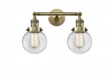 Innovations Lighting 208-AB-G202-6 - Beacon - 2 Light - 17 inch - Antique Brass - Bath Vanity Light