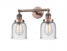 Innovations Lighting 208-AC-G54 - Bell - 2 Light - 16 inch - Antique Copper - Adjustable Bath Vanity Light