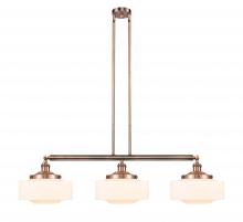 Innovations Lighting 213-AC-G691-12-LED - Bridgeton - 3 Light - 44 inch - Antique Copper - Stem Hung - Adjustable Island Light
