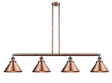 Innovations Lighting 214-AC-M10-AC-LED - Briarcliff - 4 Light - 55 inch - Antique Copper - Stem Hung - Island Light