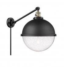 Innovations Lighting 237-BAB-HFS-124-BK-LED - Hampden - 1 Light - 13 inch - Black Antique Brass -Adjustable Swing Arm