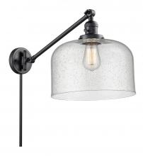 Innovations Lighting 237-BK-G74-L - Bell - 1 Light - 12 inch - Matte Black - Swing Arm