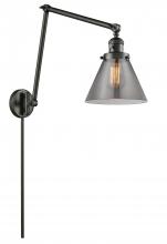 Innovations Lighting 238-OB-G43-LED - Cone - 1 Light - 8 inch - Oil Rubbed Bronze -Adjustable Swing Arm
