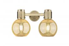 Innovations Lighting 464-2W-BB-G464B-7ME - Lawton Sphere - 2 Light - 17 inch - Brushed Brass - Bath Vanity Light